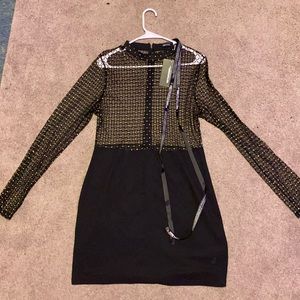 PrettyLittleThing Black Mini Dress